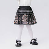 Longlast Joy Chinese Painting Pleated Skirt-8 -  NianYi, Chinese Traditional Clothing for Kids