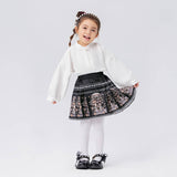 Longlast Joy Chinese Painting Pleated Skirt-9 -  NianYi, Chinese Traditional Clothing for Kids