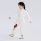 Diamentional Flower Sweatpants-10 -  NianYi, Chinese Traditional Clothing for Kids
