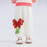 Diamentional Flower Sweatpants-1 -  NianYi, Chinese Traditional Clothing for Kids