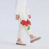 Diamentional Flower Sweatpants-3 -  NianYi, Chinese Traditional Clothing for Kids