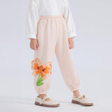 Diamentional Flower Sweatpants-8 -  NianYi, Chinese Traditional Clothing for Kids