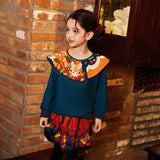 Colorful Bloom Layered Skirt-9 -  NianYi, Chinese Traditional Clothing for Kids