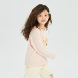 Floral Journey Animal Friends Pullover Sweatshirt-5 -  NianYi, Chinese Traditional Clothing for Kids