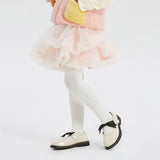 Dragon Long Fluffy Layered Tutu Dress-4-color-Pale Crimson -  NianYi, Chinese Traditional Clothing for Kids