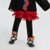 Dragon Long Fluffy Layered Tutu Dress-6 -  NianYi, Chinese Traditional Clothing for Kids
