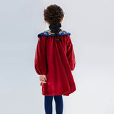 Dragon Long Embroidery Petal Collar Dress-4 -  NianYi, Chinese Traditional Clothing for Kids