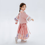 Dragon Long Lurex Dragon Embroidery Fluffy Mamian Dress Set-7 -  NianYi, Chinese Traditional Clothing for Kids