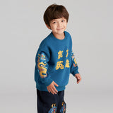 Incredible Beast Hero Letter Sweatshirt-2 -  NianYi, Chinese Traditional Clothing for Kids