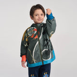 Jianghu Zipped Jacket-6-color-Night Grey -  NianYi, Chinese Traditional Clothing for Kids