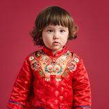 Lucky Bunny Chinese Style Coverall Baby Bodysuit-5 -  NianYi, Chinese Traditional Clothing for Kids