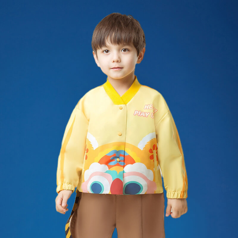 Year of Tiger Overlap Collar Jacket-4 -  NianYi, Chinese Traditional Clothing for Kids