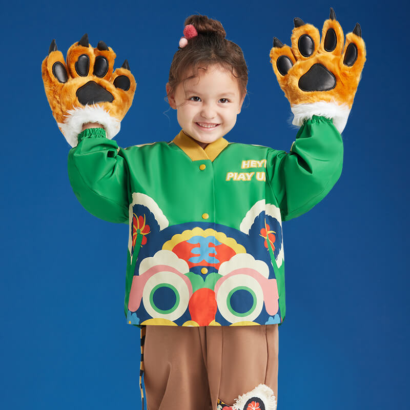Year of Tiger Overlap Collar Jacket-8 -  NianYi, Chinese Traditional Clothing for Kids