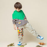 Color Block Hoodie-7 -  NianYi, Chinese Traditional Clothing for Kids