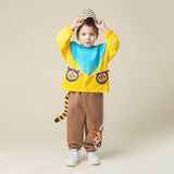 Color Block Hoodie-8 -  NianYi, Chinese Traditional Clothing for Kids
