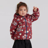 Lucky Bunny Head Downcoat-13-color-NianYi Red -  NianYi, Chinese Traditional Clothing for Kids