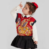 321 Bunny Vest-1 -  NianYi, Chinese Traditional Clothing for Kids