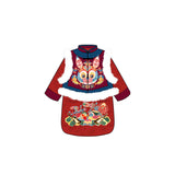 Lucky Bunny Magua Set-10-color-WBG-NianYi Red -  NianYi, Chinese Traditional Clothing for Kids