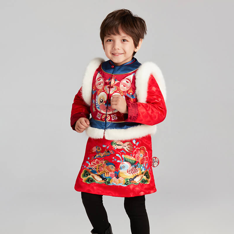 Lucky Bunny Magua Set-2 -  NianYi, Chinese Traditional Clothing for Kids