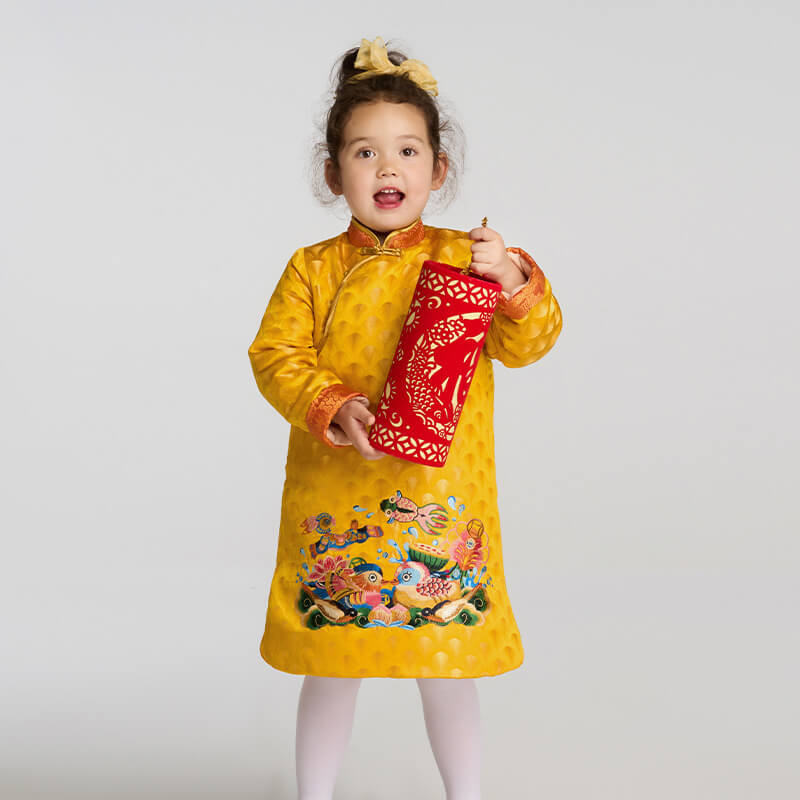 Lucky Bunny Magua Set-5 -  NianYi, Chinese Traditional Clothing for Kids