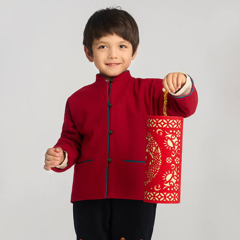 Happy Joy Chinese Jacket-4 -  NianYi, Chinese Traditional Clothing for Kids