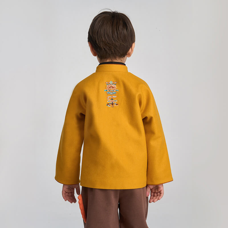 Happy Joy Chinese Jacket-7 -  NianYi, Chinese Traditional Clothing for Kids