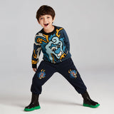 Incredible Beast Dragon Long Sweater-1 -  NianYi, Chinese Traditional Clothing for Kids