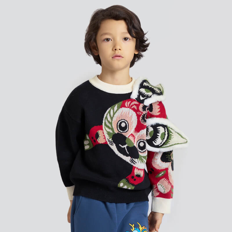 Lucky Bunny Fun Sweater for Kids