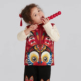 Zipped Lucky Bunny Head Vest-3 -  NianYi, Chinese Traditional Clothing for Kids