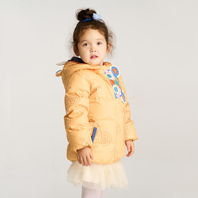 Lucky Bunny Style Puffer Jacket-5 -  NianYi, Chinese Traditional Clothing for Kids