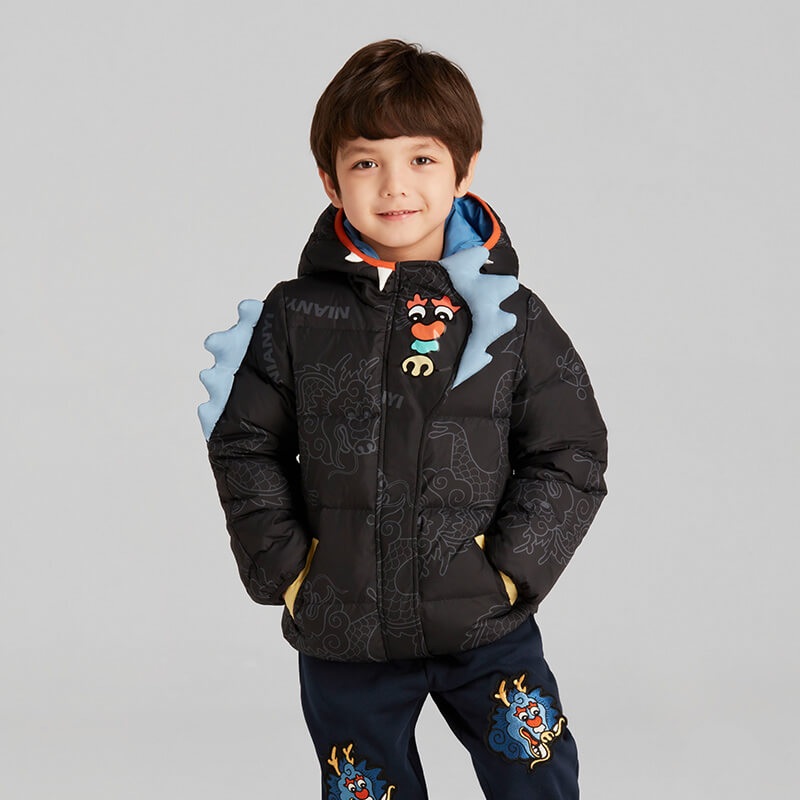 Lucky Bunny Style Puffer Jacket-7 -  NianYi, Chinese Traditional Clothing for Kids