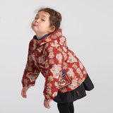 Printed Luck Bunny Coat-2 -  NianYi, Chinese Traditional Clothing for Kids