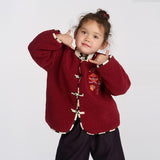 Happy Joy Fleece Tang Suit Coat-3 -  NianYi, Chinese Traditional Clothing for Kids