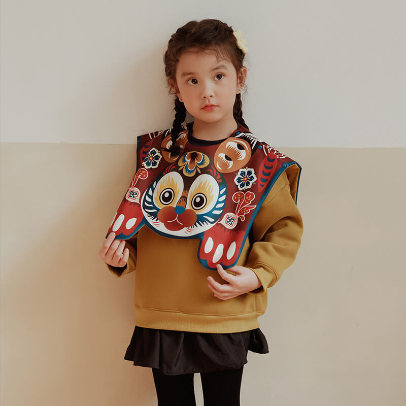 Lucky Bunny Cloud Sweatshirt-8-color-Golden Hairpin Yellow -  NianYi, Chinese Traditional Clothing for Kids