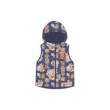 Lucky Bunny Floral Vest-9-color-WBG-Dark Blue -  NianYi, Chinese Traditional Clothing for Kids