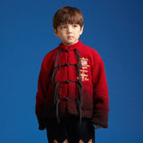 Happy Joy Tang Suit Coats-4-color-aster red -  NianYi, Chinese Traditional Clothing for Kids