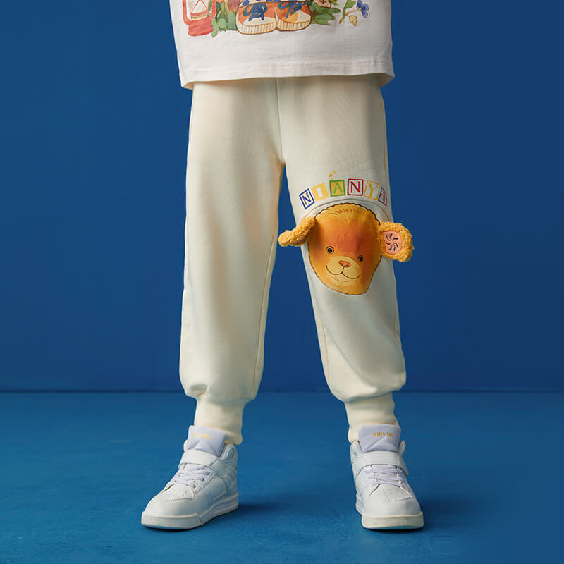 Bear Explorer Sweatpants-4 -  NianYi, Chinese Traditional Clothing for Kids