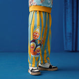 Lucky Bunny Side Graphic Sweatpants-4 -  NianYi, Chinese Traditional Clothing for Kids
