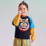 2 in 1 Raglan Long Sleeves Shirt-1 -  NianYi, Chinese Traditional Clothing for Kids