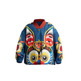 Lucky Bunny Overlap Collar Jacket-7-color-Glaze Blue -  NianYi, Chinese Traditional Clothing for Kids