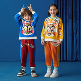 Lucky Bunny Colorblock Pullover and Sweatpants set-1 -  NianYi, Chinese Traditional Clothing for Kids