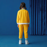 Lucky Bunny Colorblock Pullover and Sweatpants set-8 -  NianYi, Chinese Traditional Clothing for Kids