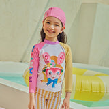 Animal Friends Swimsuit with Cap-1 -  NianYi, Chinese Traditional Clothing for Kids