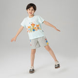 Lucky Bunny Slogan Side Print Shorts-3 -  NianYi, Chinese Traditional Clothing for Kids