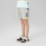 Lucky Bunny Slogan Side Print Shorts-9-color-Moon Shadow Gray -  NianYi, Chinese Traditional Clothing for Kids