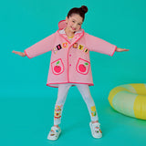 Lucky Bunny Raincoat-6 -  NianYi, Chinese Traditional Clothing for Kids