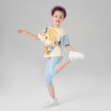 Animal Friends Statement Graphic Colorblock Tee-3 -  NianYi, Chinese Traditional Clothing for Kids
