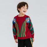 Dragon Long Incredible Loong King Rain Magic Sweater-8 -  NianYi, Chinese Traditional Clothing for Kids