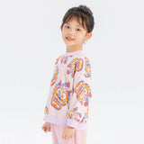 Coverting Dragon Graphics Color Contrast Sweatshirt-12 - NianYi, Chinese Traditional Clothing for Kids