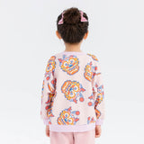 Coverting Dragon Graphics Color Contrast Sweatshirt-16 -  NianYi, Chinese Traditional Clothing for Kids